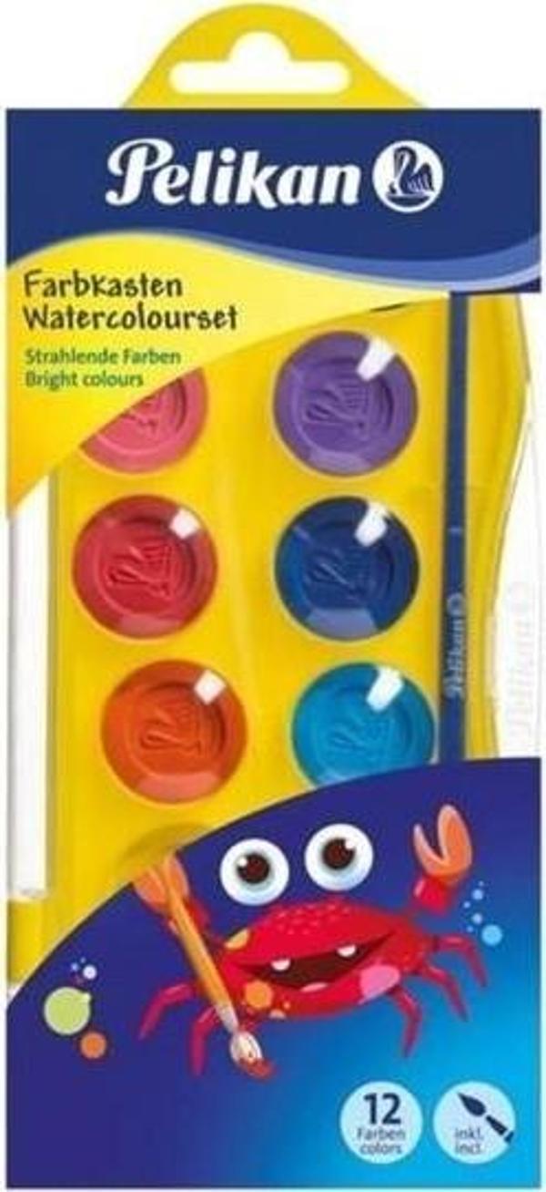 Pelikan Sulu Boya Küçük Boy 12 Renk Sulu Boya - Image 1