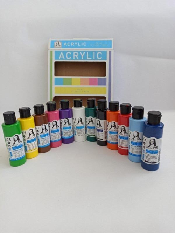 Monalisa Akrilik Boya 12x70 ML Set Bulut Mavi - Image 1