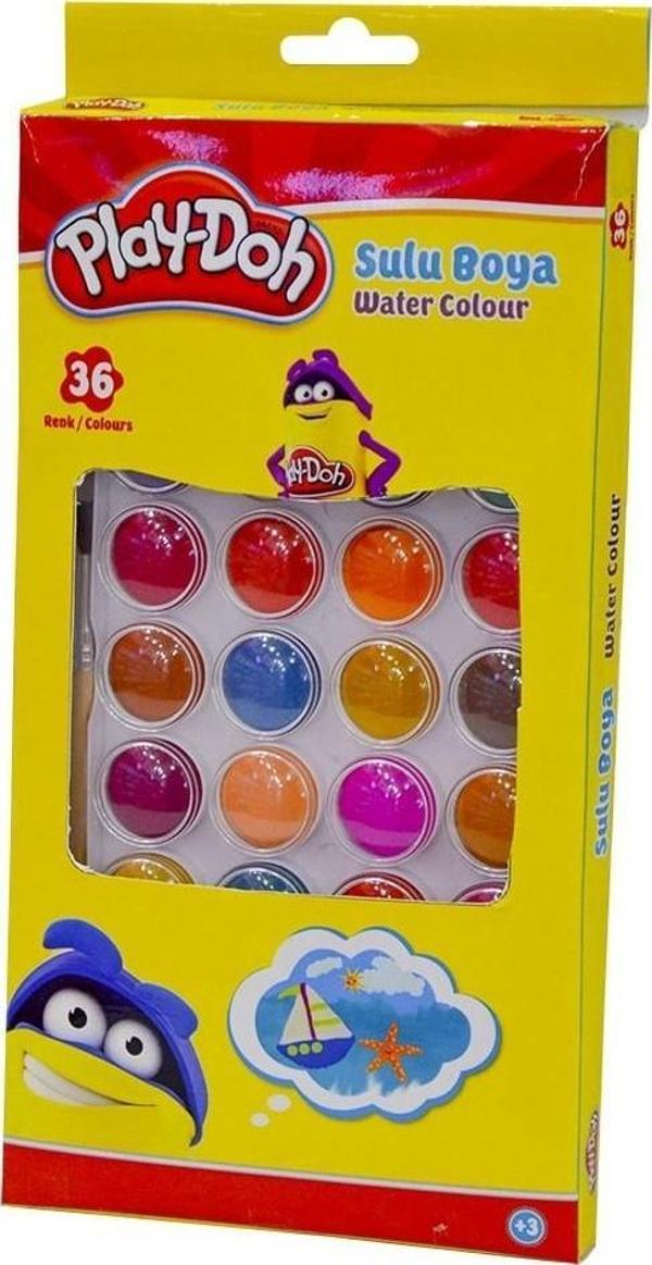 Play-Doh Sulu Boya 23 MM 36 Renk Sulu Boya - Image 1
