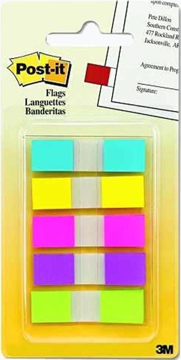 Post-it İndeks 20 Yaprak 12x44 5 Renk - Image 1