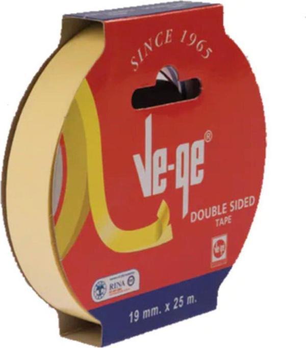 Ve-ge Çift Taraflı Bant Askılı 18mm X 25 Metre - Image 1