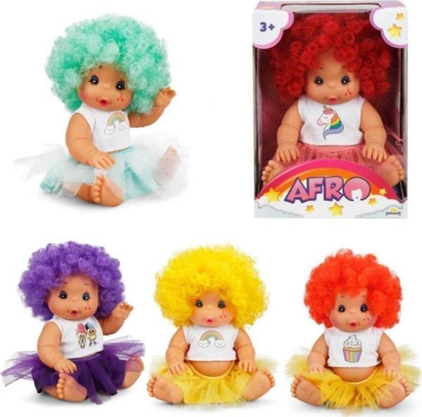 Sunman Kıvırcık Saçlı Afro Bebek 23 cm (Karışık Model 1 Adet) - Image 1