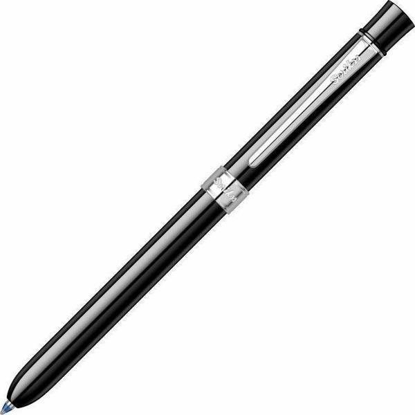 Scrikss Fonksiyonlu Kalem 2 Tükenmez + Versatil Trio Siyah Multifonksiyon Kalem - Image 1