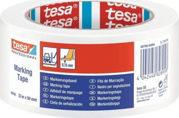 Tesa İkaz Bandı Yer İşaretleme Beyaz 33x50 60760-00094-15 - Image 1