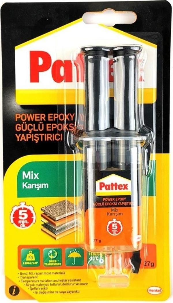 Pattex Özel Amaçlı Yapıştırıcı Universal Mix Epoksi 27 Gram - Image 1