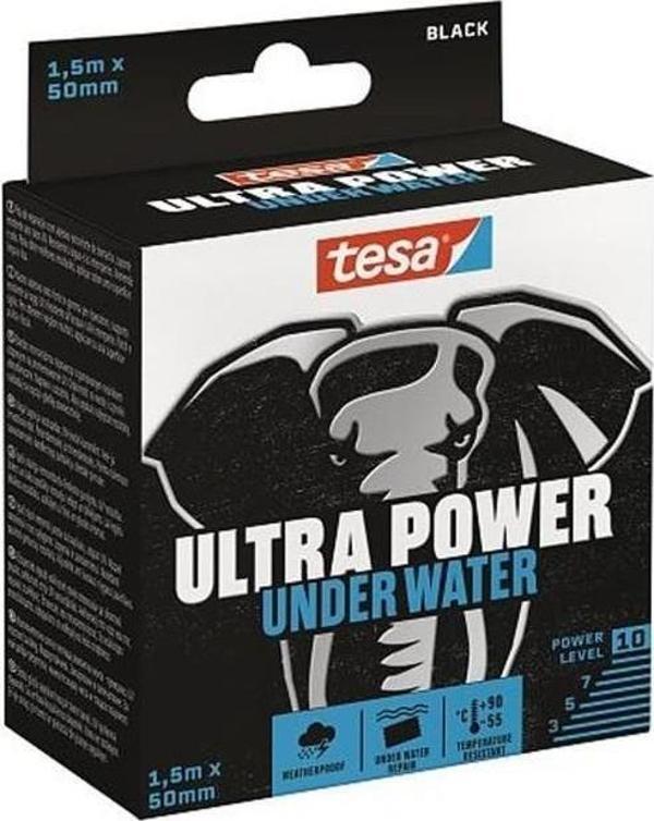 Tesa Ultra Power Su Sızdırmazlık Bandı Siyah 1.5 Metre x 50 mm Ultra Güçlü Su Altı Tamir Bandı - Image 1