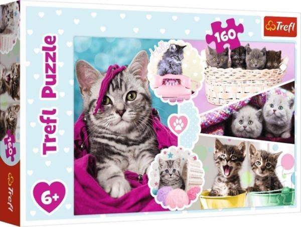 Trefl Çoçuk Puzzle Lovely Kittens 160 Parça Puzzle - Image 1