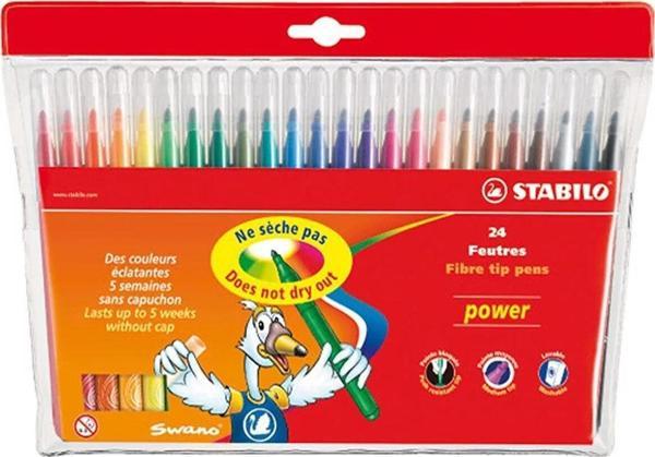 Stabilo Keçeli Boya Kalemi Power 24 Renk Keçeli Boya - Image 1