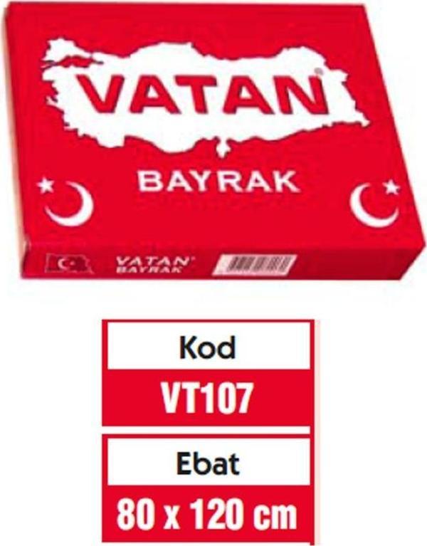 Vatan Bez Bayrak Türk Bayrağı %100 Polyester 80x120 Cm - Image 1