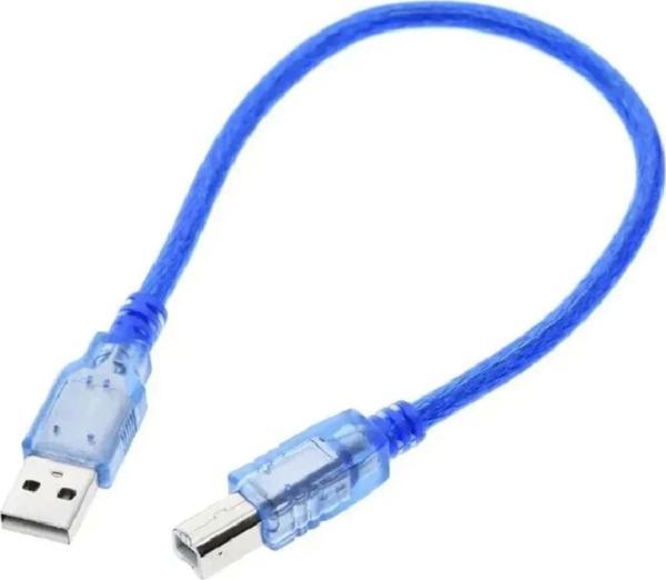 Arduino Uno - Mega Usb Kablo 30Cm Usb Yazıcı Kablosu - Image 1