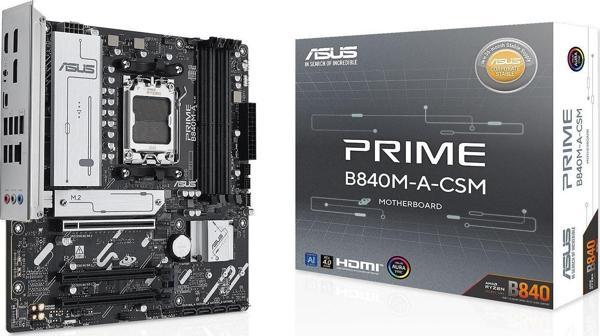 Asus Prıme B840M-A-Csm Amd B840 Am5 Ddr5 7600 2Xdp Hdmı 3X M2 Usb3.2 Wifi 6E + Bt Aura Rgb 2.5Gbit Lan Matx Asus 5X Protectıon Iıı, Uzaktan Yönetim Ya - Image 1