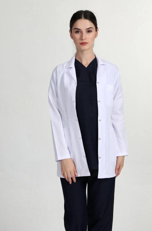Azim Önlük Doktor Hemşire Eczacı Lab Öğretmen Önlüğü - Image 1