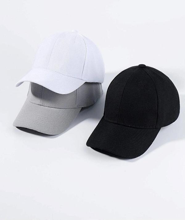 Gyess Moda Spor Şapka Unisex 3 Adet Arkası Cırtlı Ayarlanabilir - Image 1