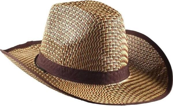 Reva Erkek Şapka Hasır Kovboy Modeli Ve Ayarlanabilir Ölçü Aersp-0003 - Image 1