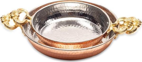 Handygoo 2 Li Bakır Sahan Seti 17-19 Cm 2 Kisilik 3 Kisilik - Image 1