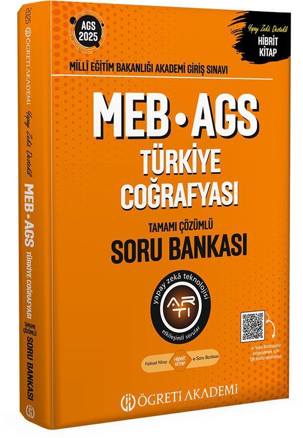2025 MEB-AGS Türkiye Coğrafyası Tamamı Çözümlü Soru Bankası - Pegem Akademi Yayıncılık - Image 1