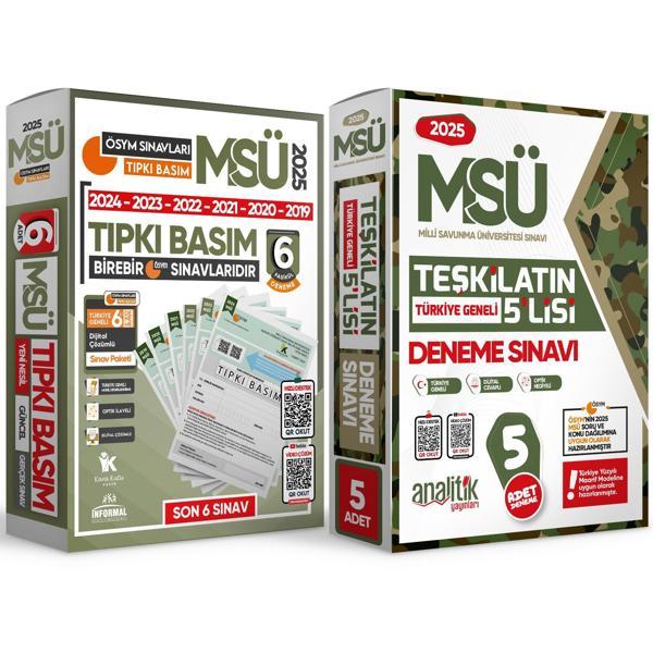 2025 MSÜ ÖSYM Çıkmış Soru 6lı Tıpkı Basım ve Teşkilatın 5lisi Özgün Deneme 2li Set Türkiye Geneli - Karakutu Yayınları - Image 1