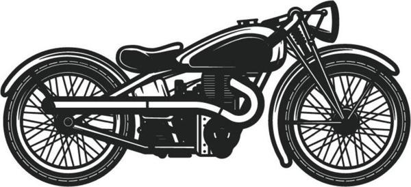 Klasik Motosikletler Model 6 Oto özel yeni sticker 30 x 15 Cm - Image 1