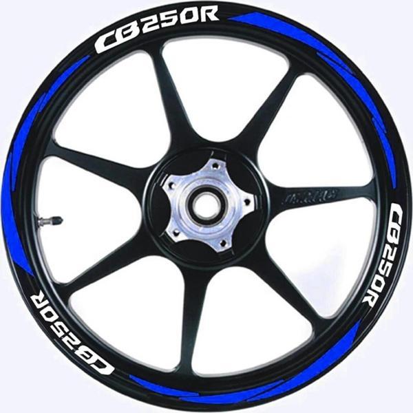 Yeni Motosiklet Jant Şeridi Cb250R Uyumlu Mavi Sağ-Sol/Ön-Arka - Image 1