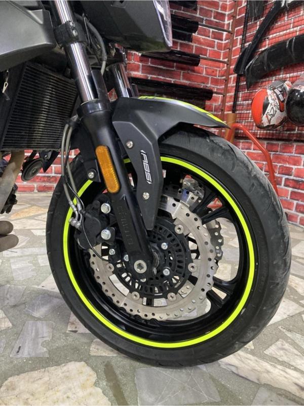 Yeni Motosiklet Jant Şeridi Neon Yeşili Sağ-Sol/Ön-Arka - Image 1