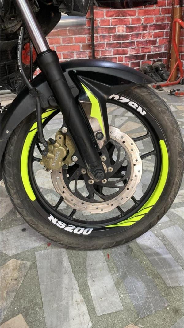 Yeni Motosiklet Jant Şeridi Pulsar Yeni Motosiklet Jant Şeridi Neon Yeşil Sağ-Sol/Ön-Arka - Image 1
