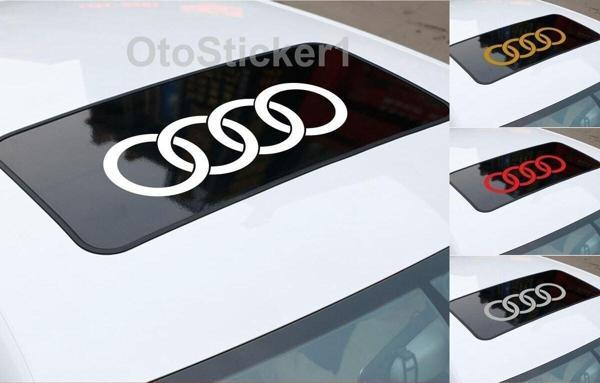 Audi İçin Uyumlu Aksesuar Oto Sunroof Sticker Siyah Lcst [Lcst] - Image 1