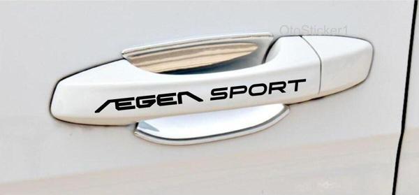Fiat Egea Sport İçin Uyumlu Aksesuar Kapı Kolu Sticker Set 8 Adet 10 x 1,5 Cm - Image 1