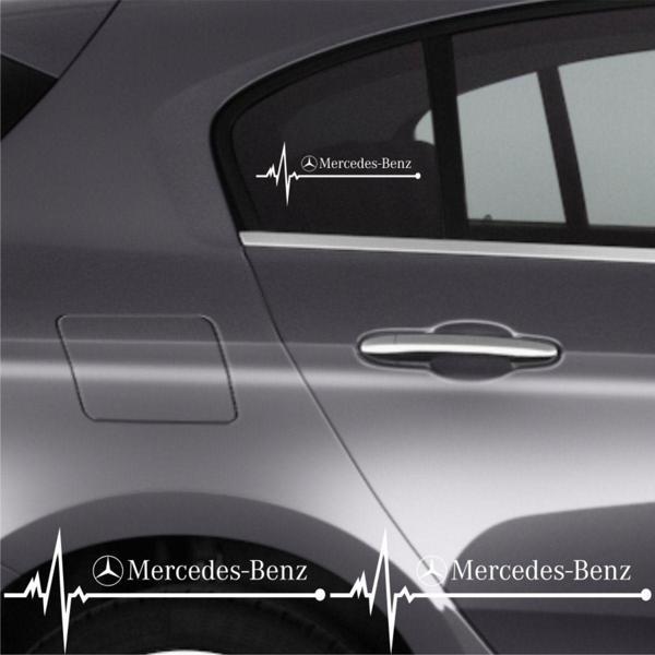 MRK Mercedes Clc İçin Uyumlu Aksesuar Oto Ritim Sticker 2 Adet 20*9 Cm - Image 1