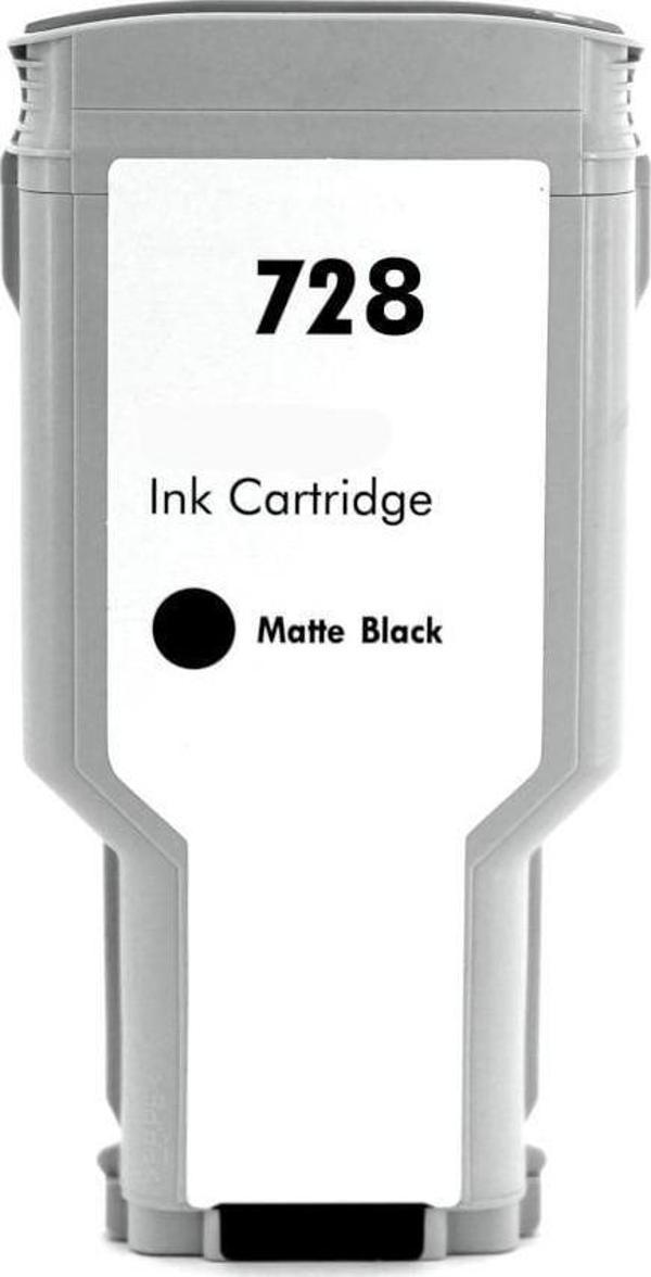 BK HP 728 Matte Black Mat Siyah 300ML Muadil Plotter Kartuşu F9J68A - Image 1