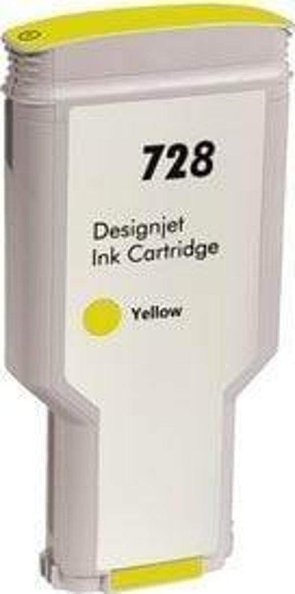 BK HP 728 Yellow Sarı 300ML Muadil Plotter Kartuşu F9K15A - Image 1