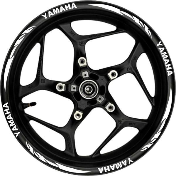 Yamaha Beyaz yazılı  beyaz pençe şeritli - Image 1