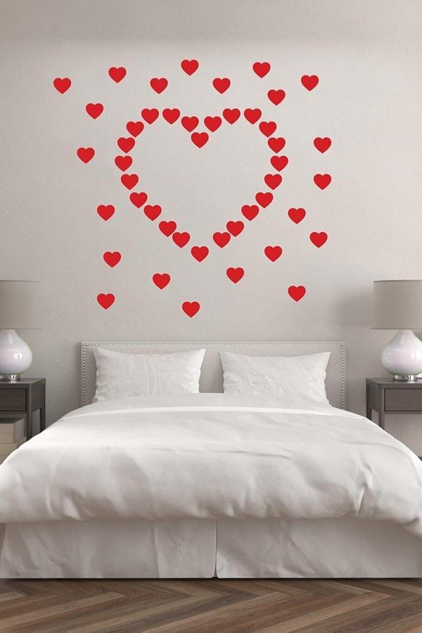 Sevgililer Günü Kırmızı Kalpler 100 Adet, Aşk, Love, Valentine Day - Image 1