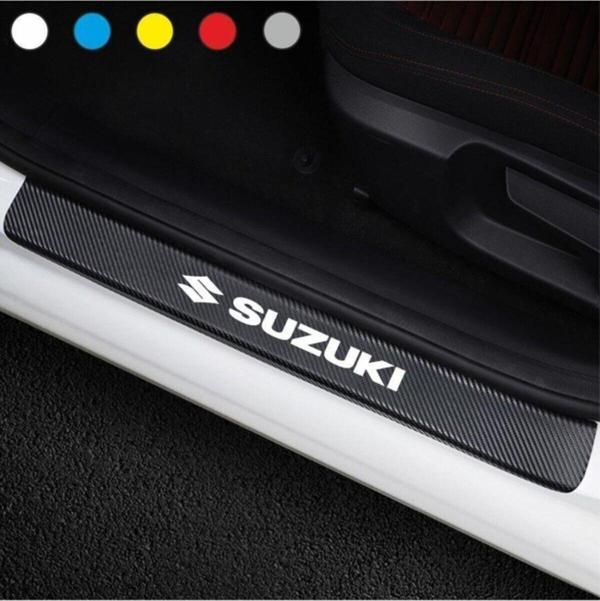 Suzuki İçin Uyumlu Aksesuar Oto Kapı Eşiği Sticker Karbon 4 Adet - Image 1