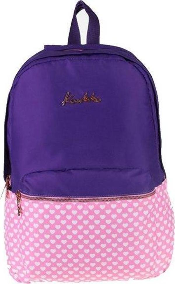 Kaukko Soft Stripe Mor Sırt Çantası K1362 - Image 1