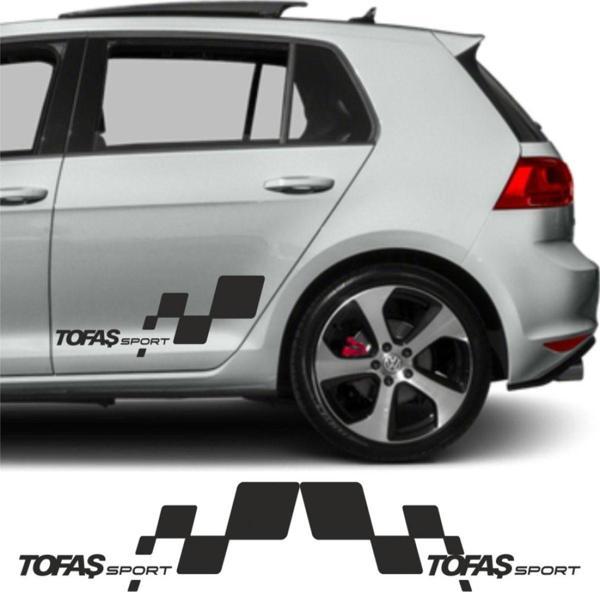 Tofaş Şahin İçin özel yeni uyumlu Aksesuar Yan Sport 28*13 - Image 1