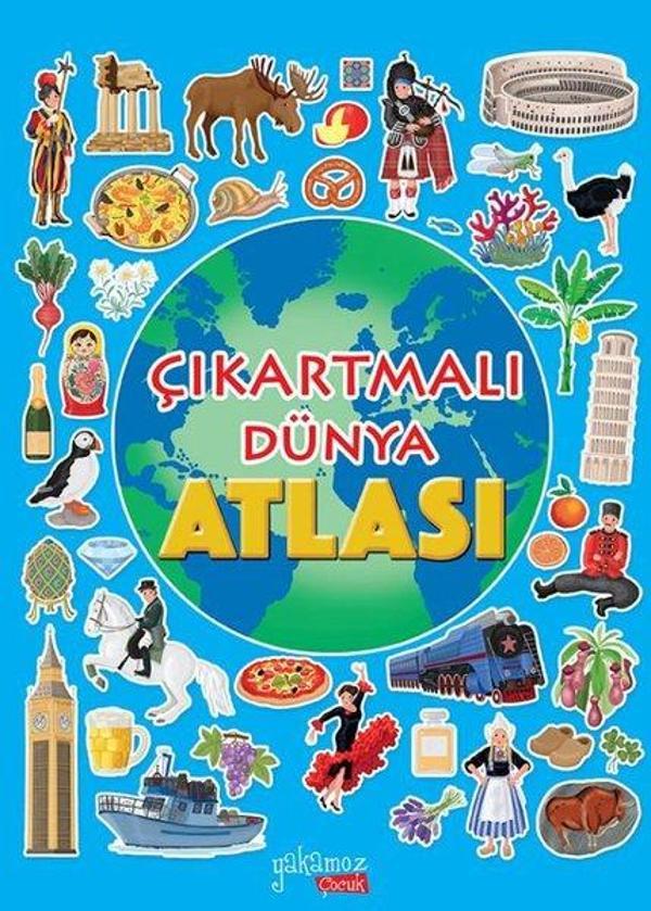 Çıkartmalı Dünya Atlası - Yakamoz Yayınları - Image 1