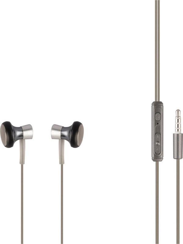 MF Product 0153 Mikrofonlu Kablolu Kulak İçi Kulaklık Gümüş - Image 1
