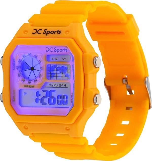 David Clark DC30102D-03 Unisex Dijital Kol Saati  Sarı - Image 1