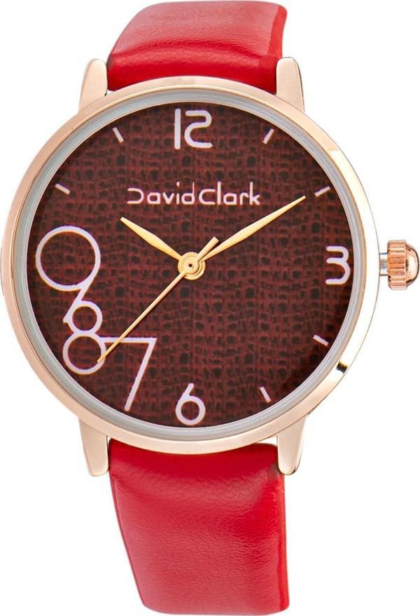 David Clark DC50153M-01 Kadın Kol Saati Kırmızı - Image 1