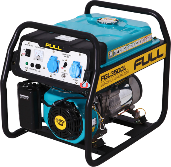 FULL Jeneratör FGL 3500L Motor Benzinli - İpli (220V Monofaze) - Image 1