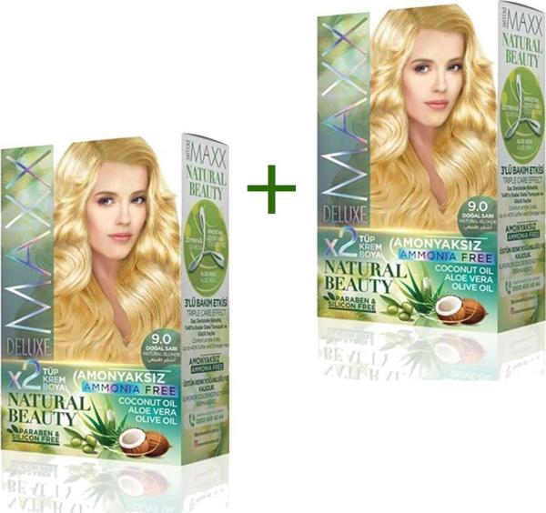 2 Paket Natural Beauty Amonyaksız Saç Boyası 9.0 Doğal Sarı - MRK9967-3887 - Image 1