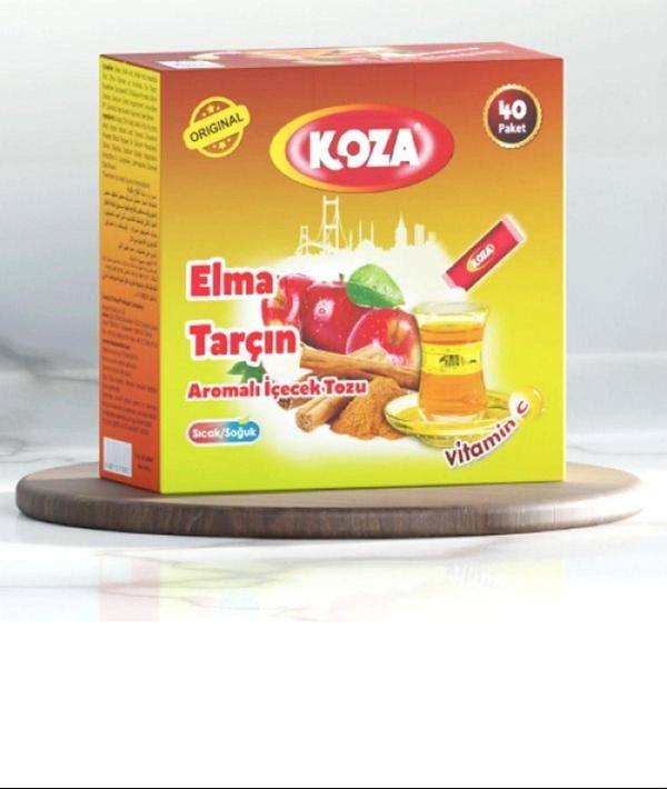 Koza Tek Içimlik Elma & Tarçın Aromalı Toz Içecek 40'lı - Image 1