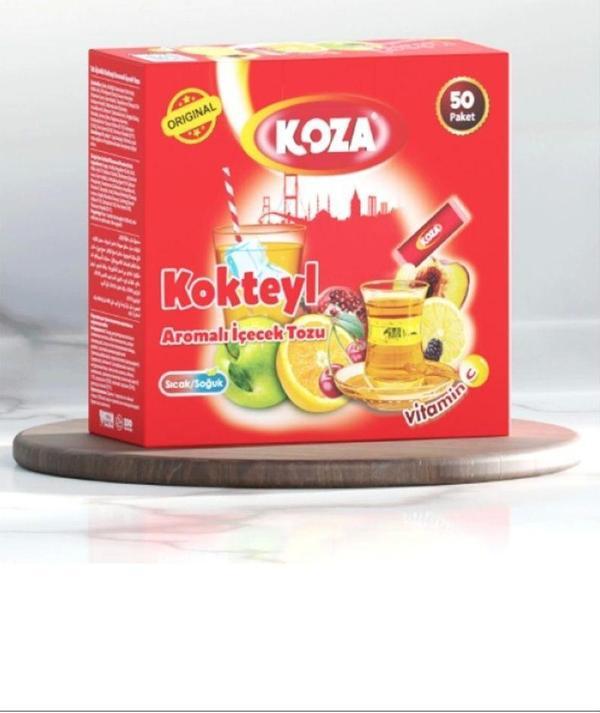 Koza Tek Içimlik Kokteyl Aromalı Toz Içecek 50'li - Image 1