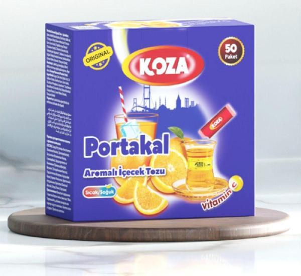 Koza Tek İçimlik Portakal Aromalı Toz İçecek 50'li - Image 1