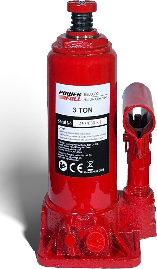 POWERFULL 3 Ton Hidrolik Şişe Kriko - Image 1
