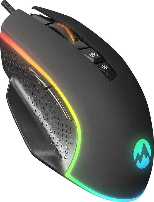 Everest RAGE-X2 USB 6400DPI Optik RGB Kablolu Gaming Oyuncu Mouse - Image 1