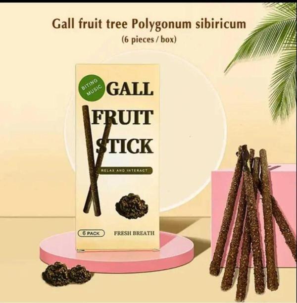 Tineke 6 Adet Doğal Meyve Aromalı Matatabi Çubuğu Catnip Stick Kedi Catnip Dalı  Gall-Fruıt-Stick - Image 1