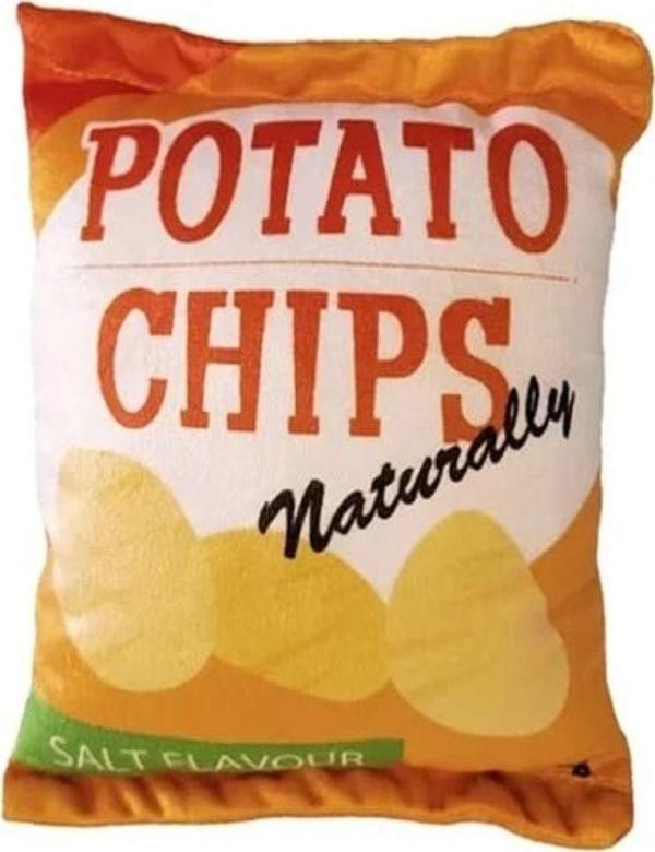 Tineke Cips Dayanıklı Cızırtılı Ve Keti Otlu Kedi Oyuncağı  Patato  1 Adet - Image 1