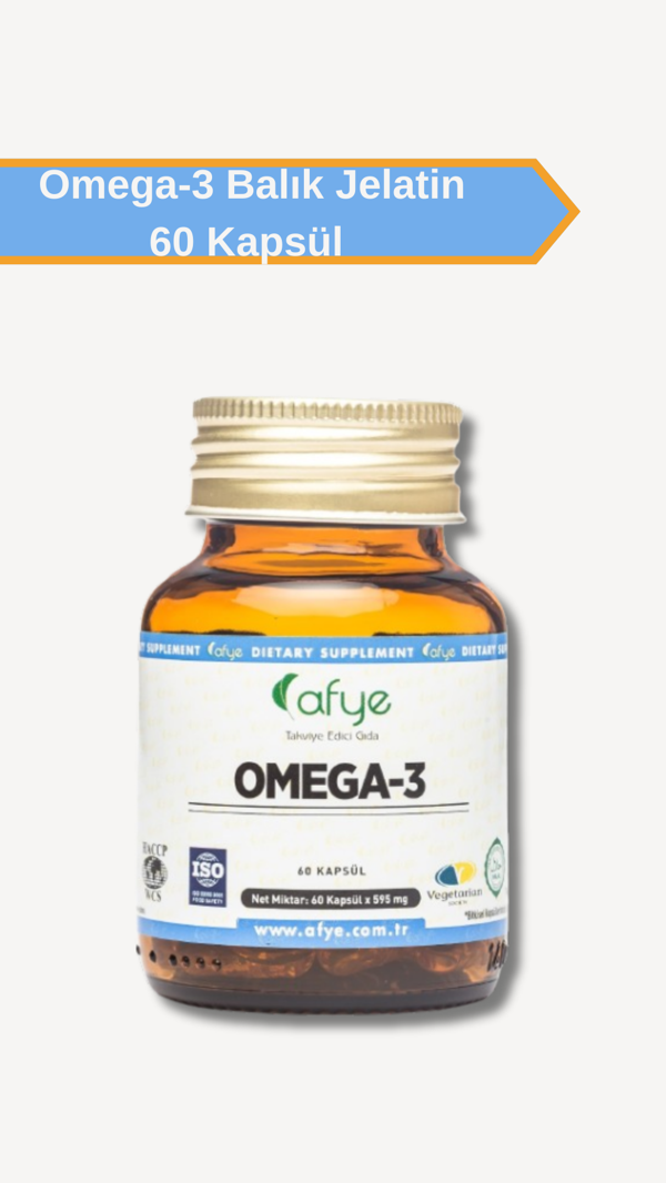 Afye Omega 3 Balık jelatin  60 kapsül - Image 1