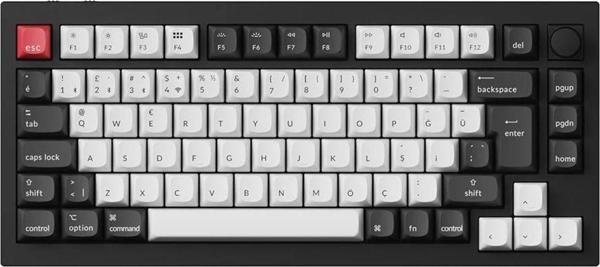 Q1 Hall Effect %75 RGB Nebula Switch Kablosuz Türkçe Mekanik Siyah Beyaz Gaming Klavye - Image 1